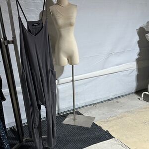 Elegant Charcoal Jumpsuit